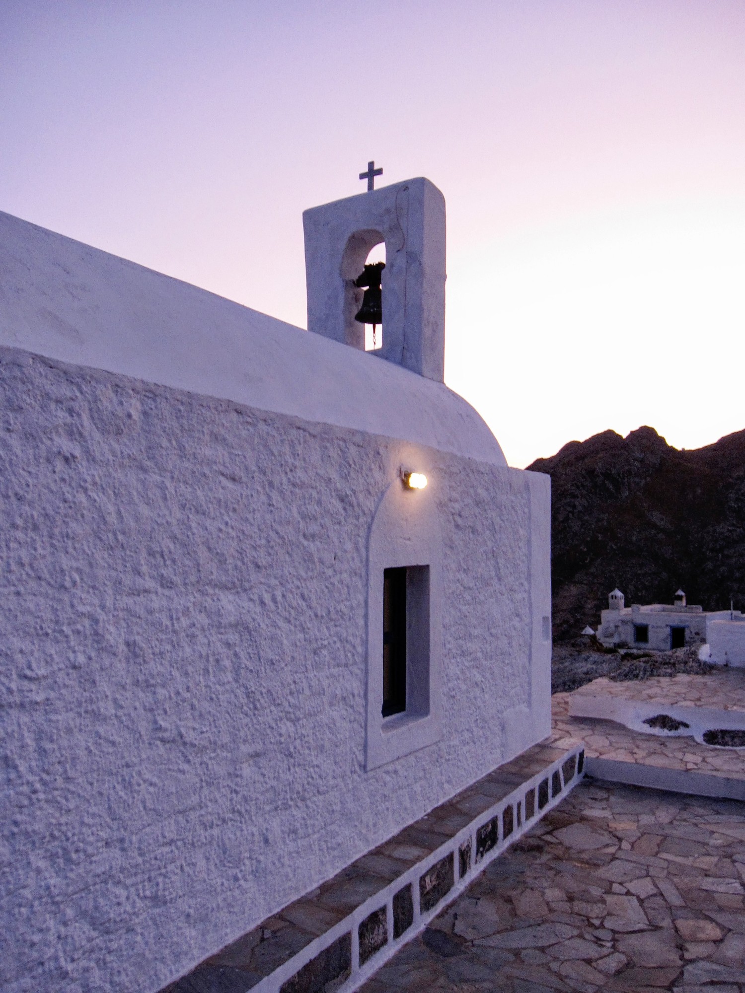On top of Kastro, the church of Agios Constantinos On top of Kastro, the church of Agios Constantinos
