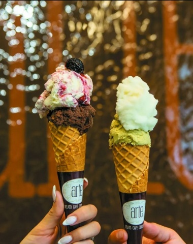 Arte gelato. Arte gelato.